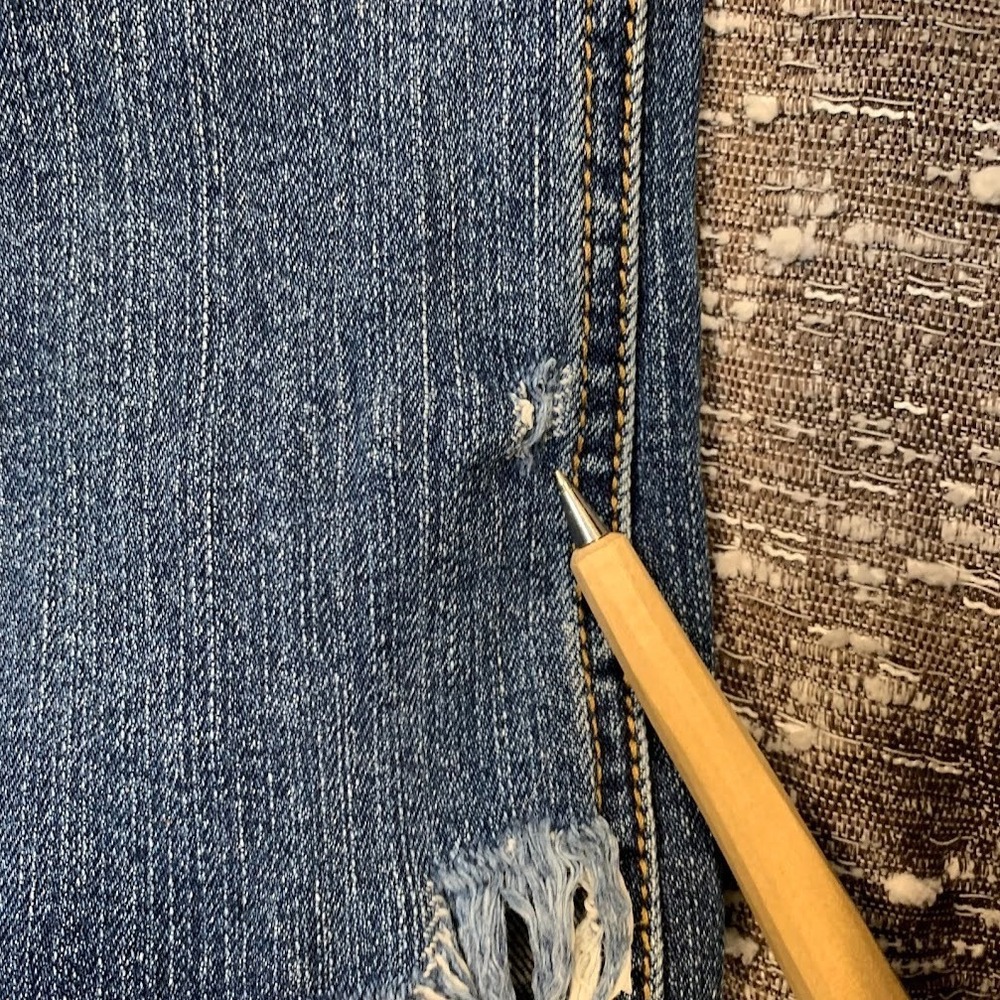 Vintage Y2K Abercrombie & Fitch Low Rise Flare Denim Jeans Women's 0 - Picture 6 of 15